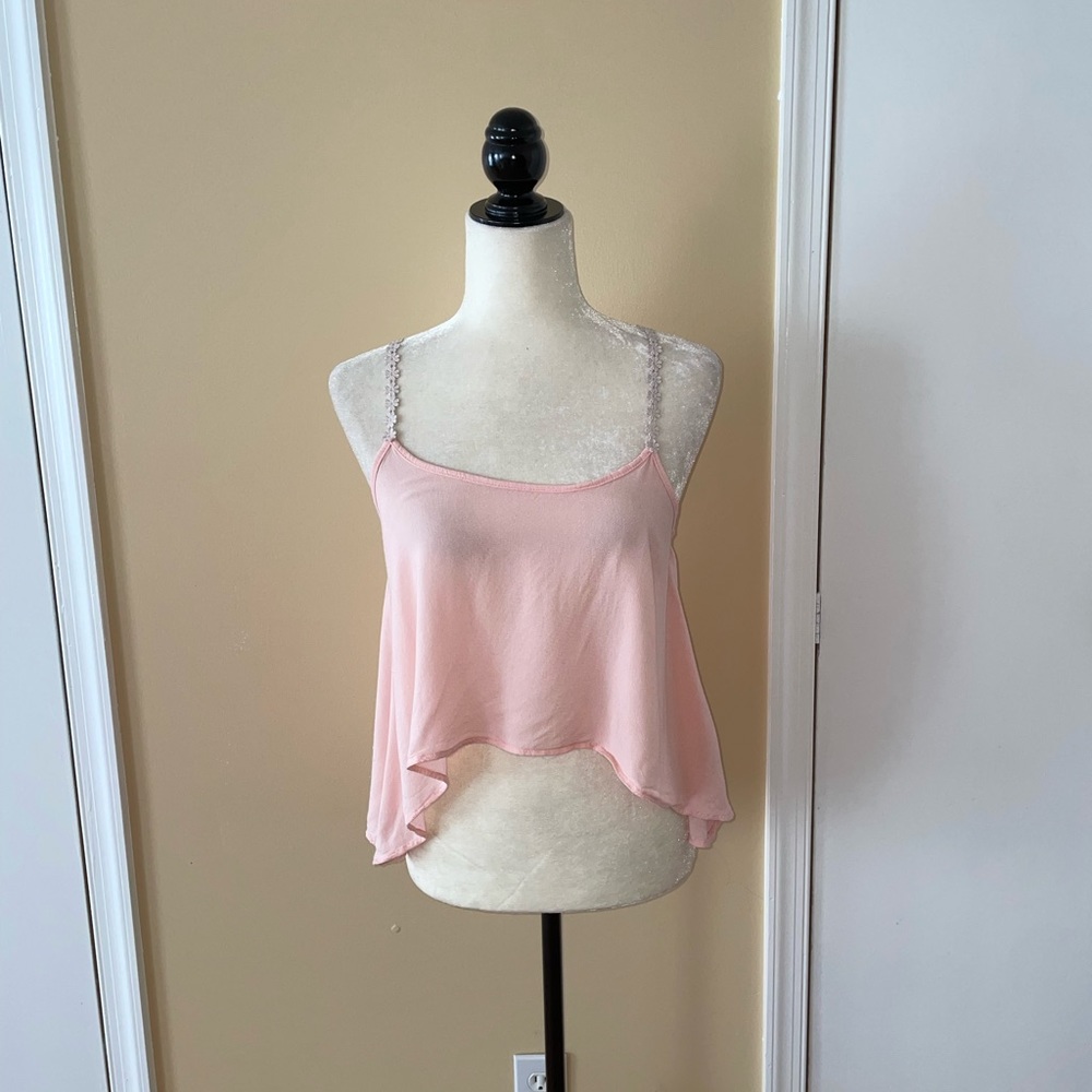 Tobi Baby Pink Crop Top - Picture 2 of 8